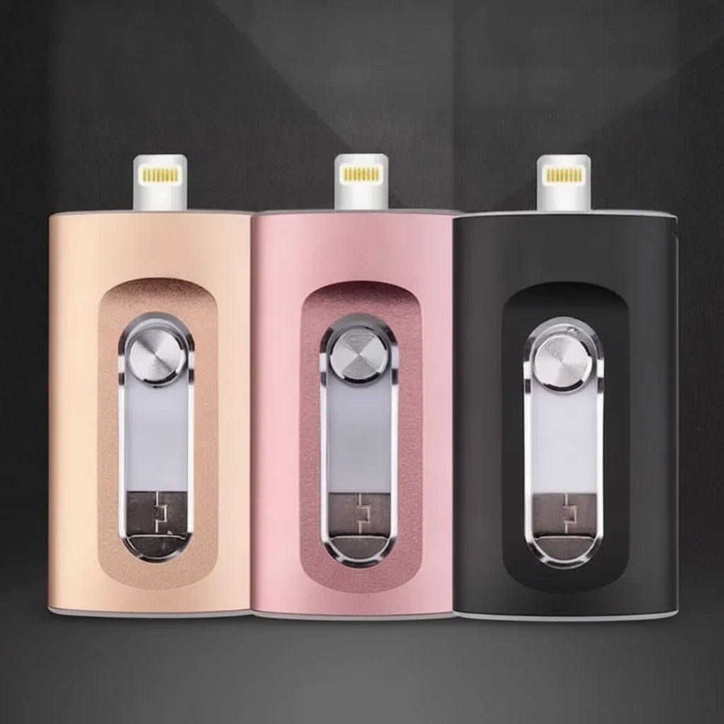 3-in-1 USB Flash Drive — Expanded Storage for Smartphones and Computers