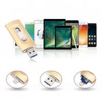 3-in-1 USB Flash Drive — Expanded Storage for Smartphones and Computers