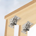 90° Folding Bracket with Auto-Lock – Set of 2, Supports up to 225 kg, Easy 5-Minute Installation
