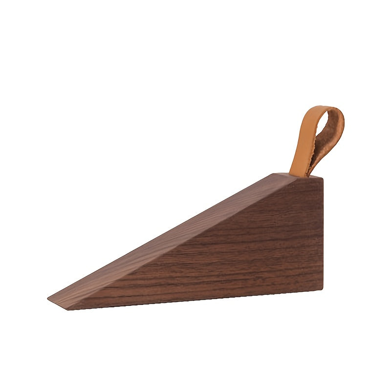 Solid Wood Door Stop – Minimalist Scandinavian Non-Slip Wedge