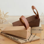 Solid Wood Door Stop – Minimalist Scandinavian Non-Slip Wedge