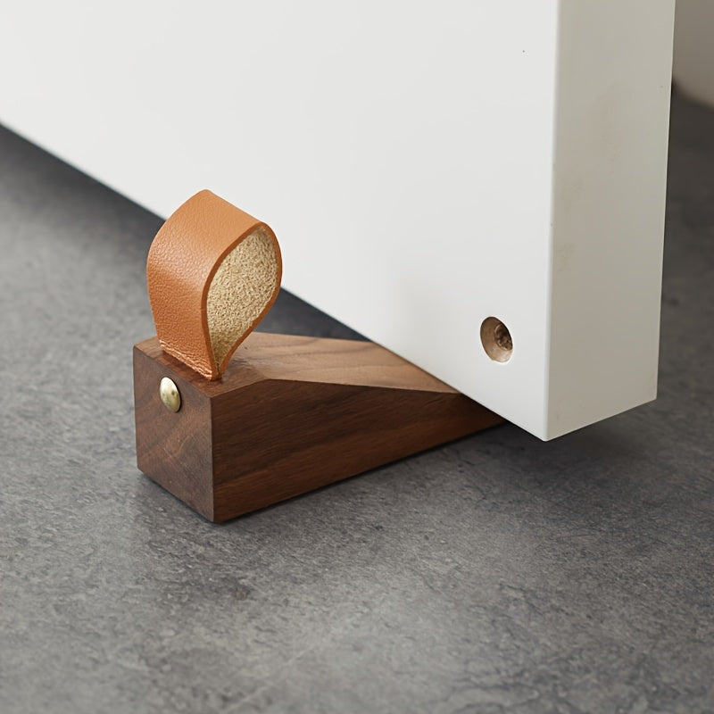 Solid Wood Door Stop – Minimalist Scandinavian Non-Slip Wedge
