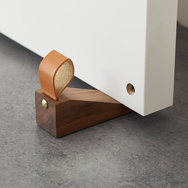 Solid Wood Door Stop – Minimalist Scandinavian Non-Slip Wedge