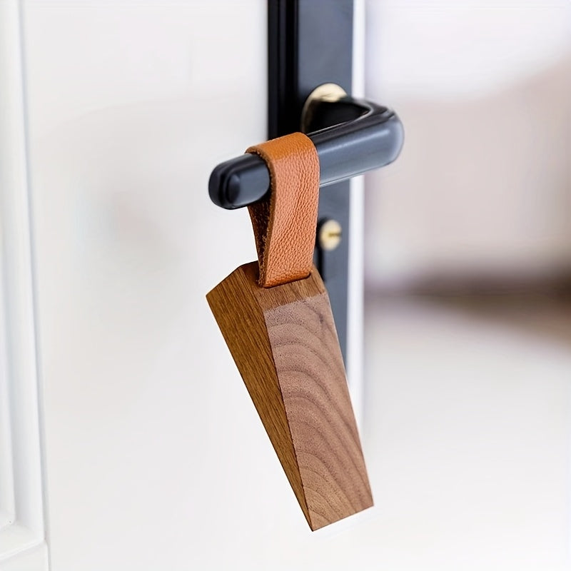 Solid Wood Door Stop – Minimalist Scandinavian Non-Slip Wedge