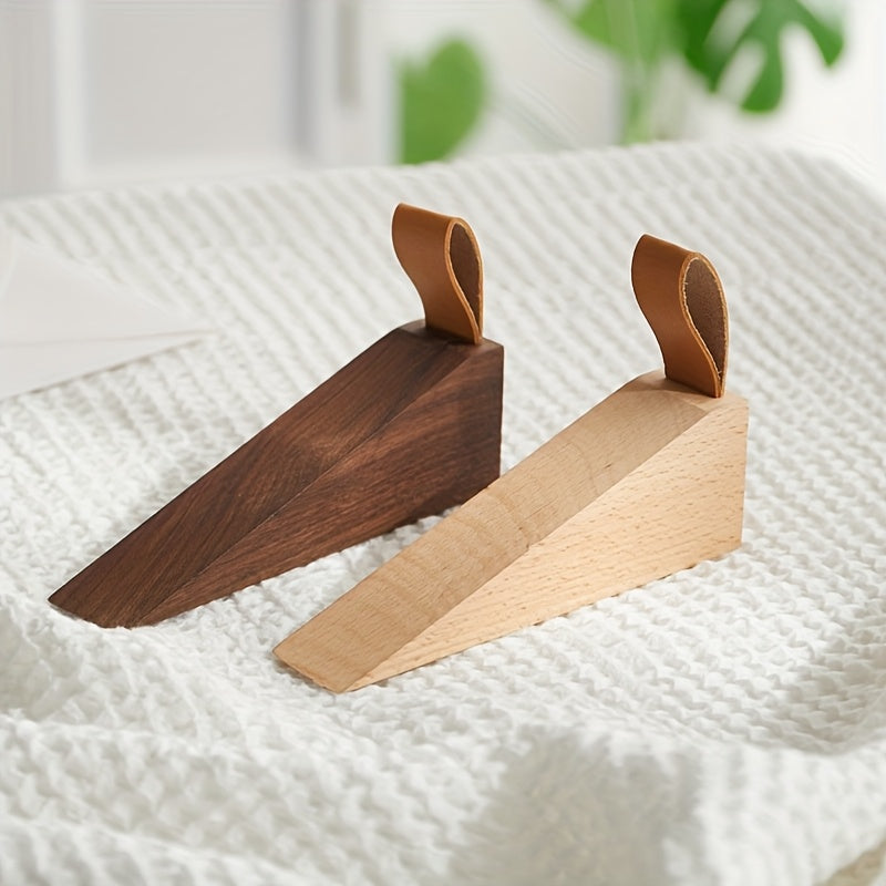 Solid Wood Door Stop – Minimalist Scandinavian Non-Slip Wedge