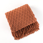 Knitted Sofa Blanket in Stylish Design