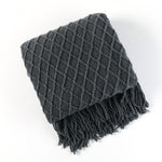 Knitted Sofa Blanket in Stylish Design
