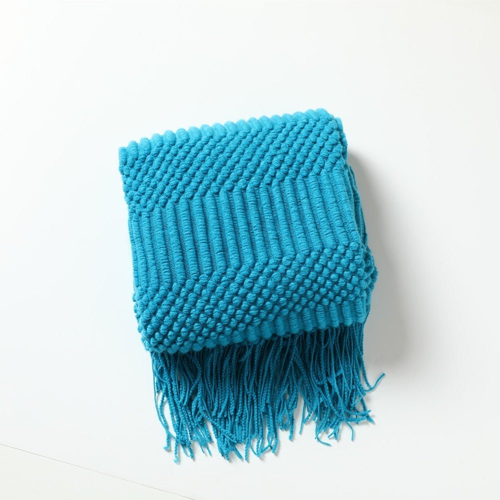 Knitted Sofa Blanket in Stylish Design
