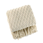 Knitted Sofa Blanket in Stylish Design