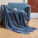 Knitted Sofa Blanket in Stylish Design