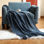 Knitted Sofa Blanket in Stylish Design