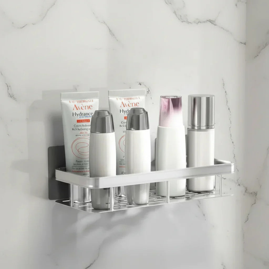 Adhesive Bathroom Shelf – Drill-Free & Stylish for Any Bathroom