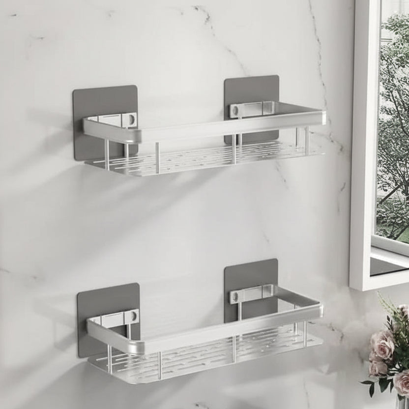 Adhesive Bathroom Shelf – Drill-Free & Stylish for Any Bathroom