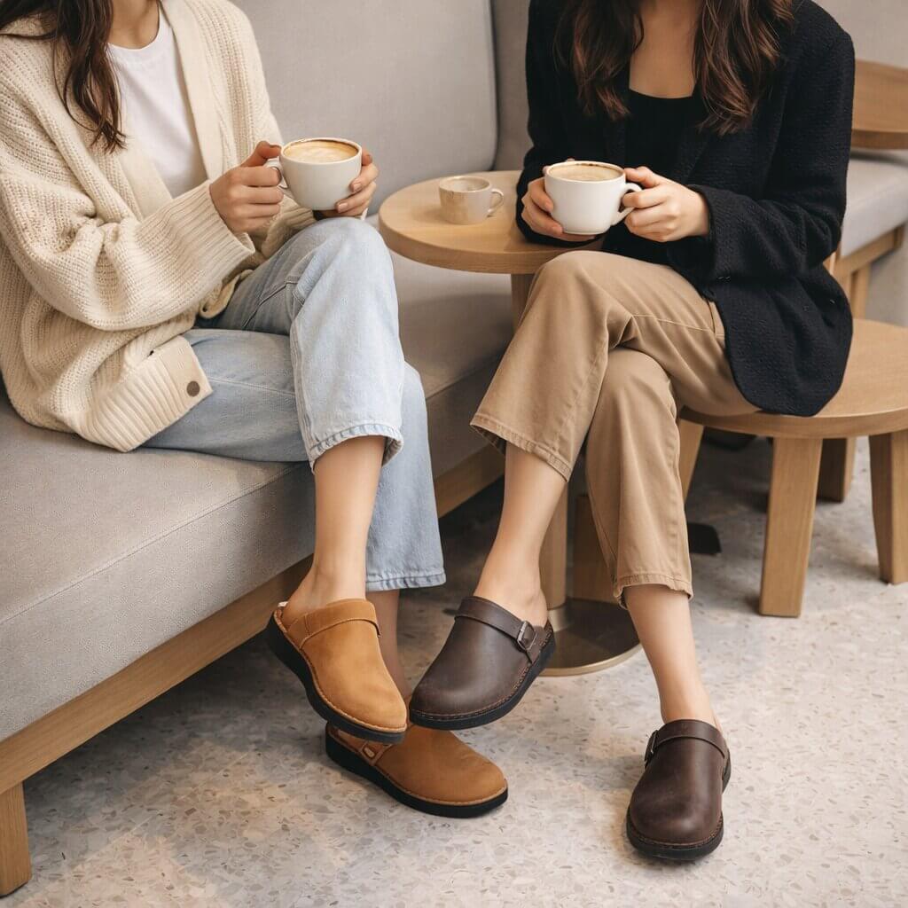 Leather Orthopedic Slippers for Men and Women | Comfortable House Shoes