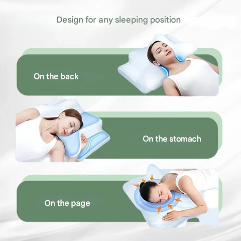 Orthopedic Pillow | Ergonomic Support for Neck and Back | Memory Foam