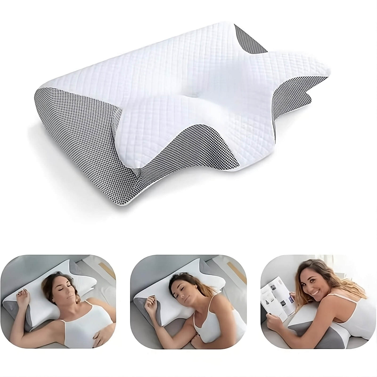 Orthopedic Pillow | Ergonomic Support for Neck and Back | Memory Foam
