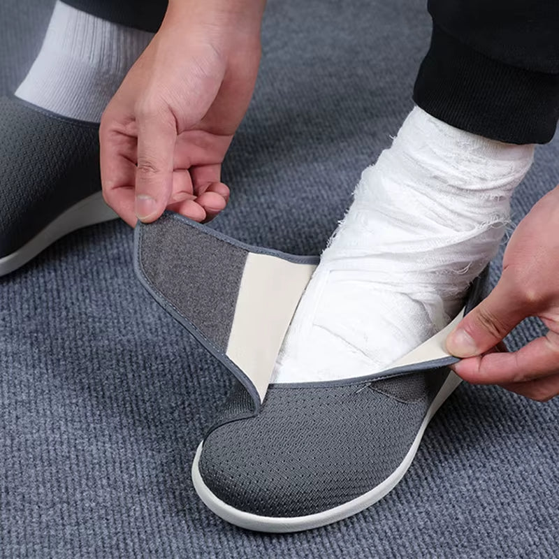 Comfortable Support Shoes - Adjustable Wide Fit for Improved Foot Comfort