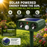 Solar Motion Animal Deterrent for Humane Garden Protection