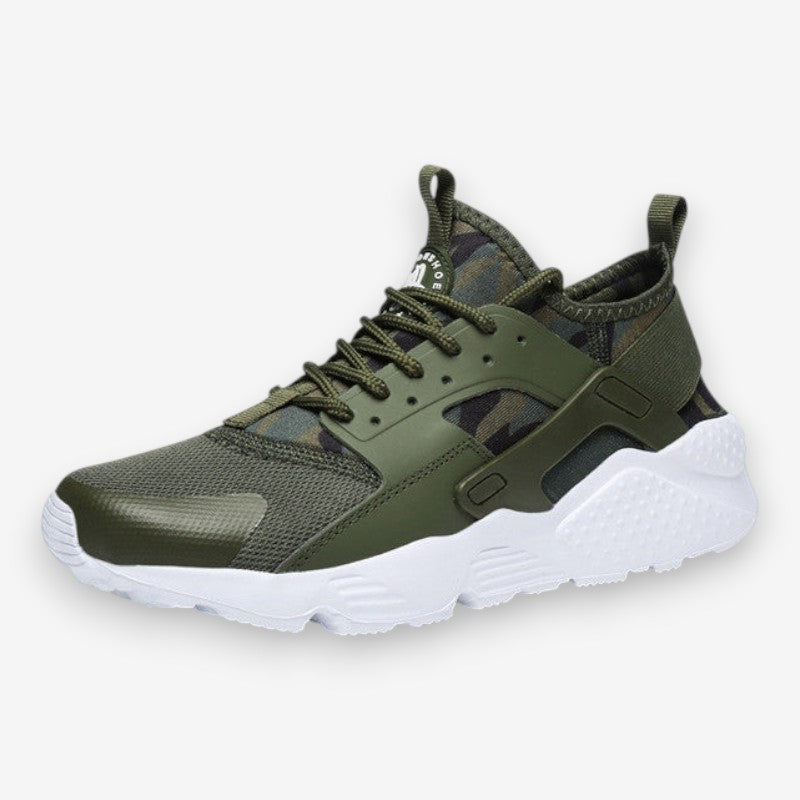 Breathable Mesh Lace-Up Sneakers with Non-Slip Sole