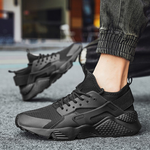 Breathable Mesh Lace-Up Sneakers with Non-Slip Sole