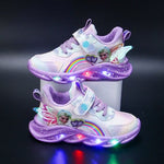 Colorful Glitter Sneakers - Light-Up Shoes for Young Explorers