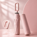 Automatic Windproof Umbrella with 8-Rib Structure and UV Protection for Enhanced Weather Resistance and Everyday Travel Convenience