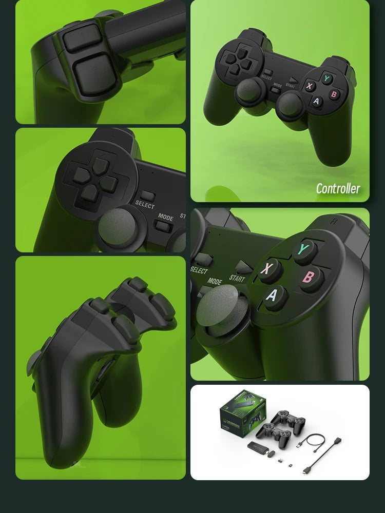 64GB Retro Gaming Console: Over 20,000 Games & 2 Controllers