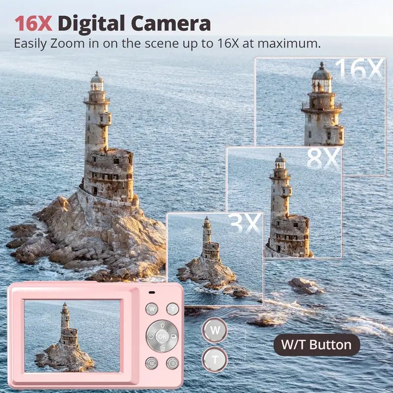 Vintage Digital Camera | 1080p Video and HD Photos | Compact Design