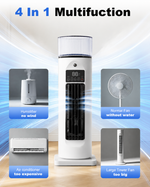 Compact 4-in-1 Room Cooler with Remote Control and Timer
