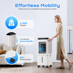 Compact Evaporative Air Cooler for Home with 12L Tank and Timer