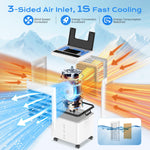 Compact Evaporative Air Cooler for Home with 12L Tank and Timer
