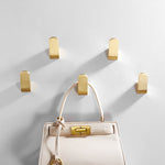 Modern Golden Brass Robe Wall Hooks