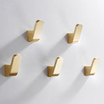 Modern Golden Brass Robe Wall Hooks