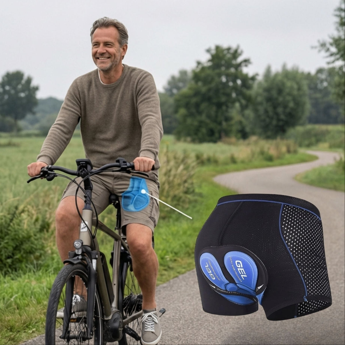 Unisex Cycling Shorts | Gel Padded Bike Shorts | Bicycle Underwear