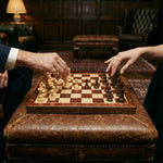 Wooden Chess Set | Chessboard with Pieces | Foldable & Portable