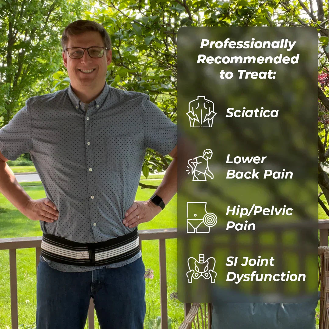Back and Hip Pain Relief Belt for Sciatica