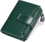 Compact Genuine Leather Multi-Pocket Wallet