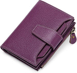 Compact Genuine Leather Multi-Pocket Wallet