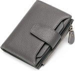 Compact Genuine Leather Multi-Pocket Wallet