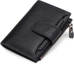 Compact Genuine Leather Multi-Pocket Wallet