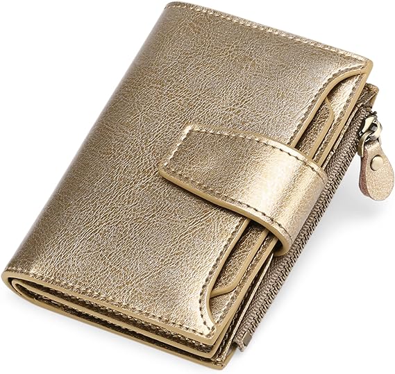 Compact Genuine Leather Multi-Pocket Wallet