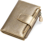 Compact Genuine Leather Multi-Pocket Wallet