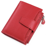 Compact Genuine Leather Multi-Pocket Wallet