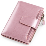 Compact Genuine Leather Multi-Pocket Wallet