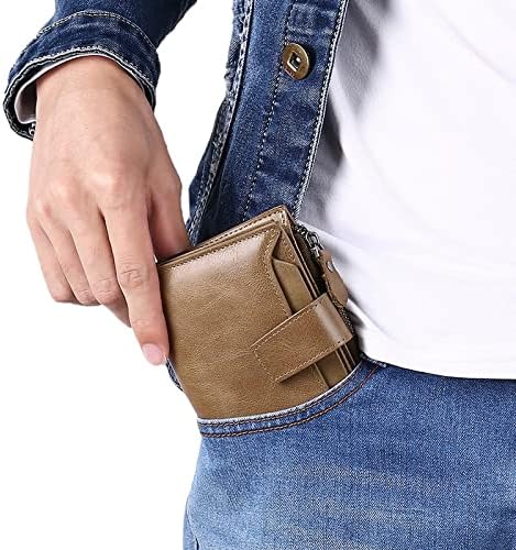 Compact Genuine Leather Multi-Pocket Wallet