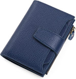 Compact Genuine Leather Multi-Pocket Wallet