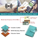 Compact Genuine Leather Multi-Pocket Wallet