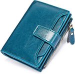 Compact Genuine Leather Multi-Pocket Wallet