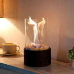 Smoke-Free Table Fireplace for Stylish Indoor & Outdoor Use