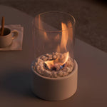 Smoke-Free Table Fireplace for Stylish Indoor & Outdoor Use